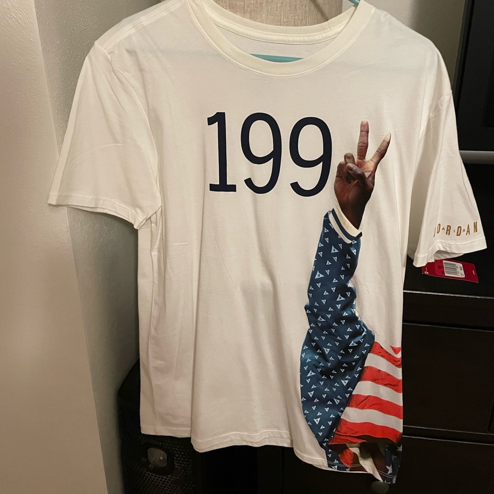 Jordan AJ 7 Pure Gold 1992 Olympics Dream Team Podium T-Shirt